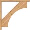 Ekena Millwork Westlake Block Smooth Bracket w/ Offset Brace, Western Red Cedar, 3 1/2"W x 28"D x 28"H BKT0402X28X28WTL05SWR - alternate 3